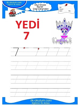Çocuklar İçin Çizgi Çalışma Sayfaları 